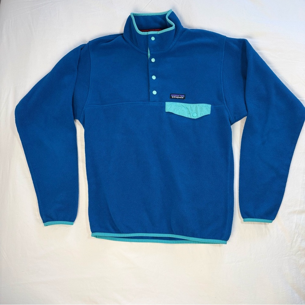 Patagonia Women’s Blue Synchilla T-Snap Fleece | S